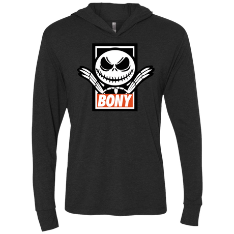 T-Shirts Vintage Black / X-Small BONY Triblend Long Sleeve Hoodie Tee