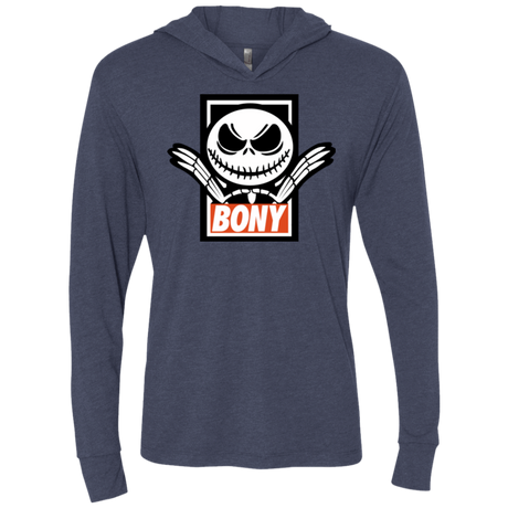 T-Shirts Vintage Navy / X-Small BONY Triblend Long Sleeve Hoodie Tee