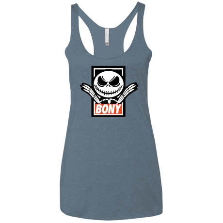 T-Shirts Indigo / X-Small BONY Women's Triblend Racerback Tank
