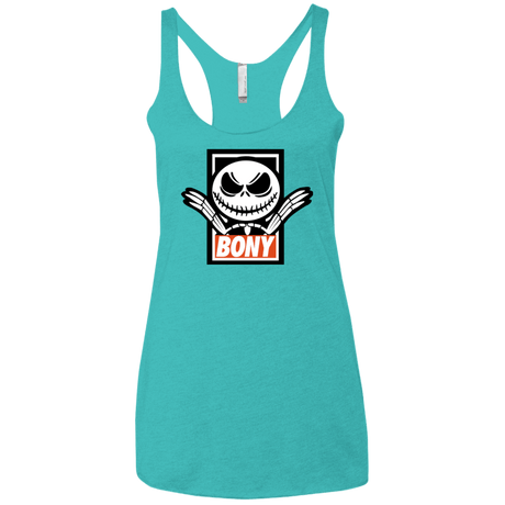 T-Shirts Tahiti Blue / X-Small BONY Women's Triblend Racerback Tank