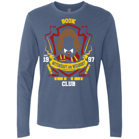 T-Shirts Indigo / Small Book Club Men's Premium Long Sleeve