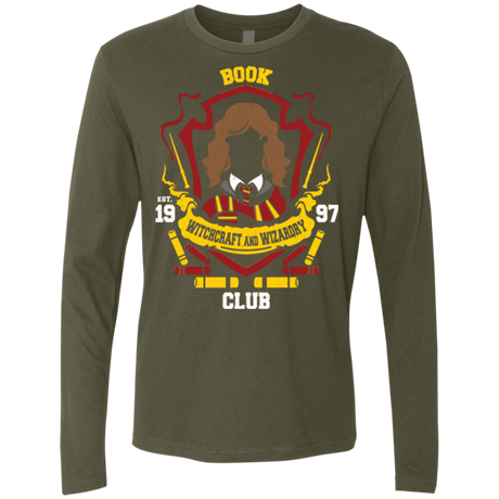 T-Shirts Military Green / Small Book Club Men's Premium Long Sleeve
