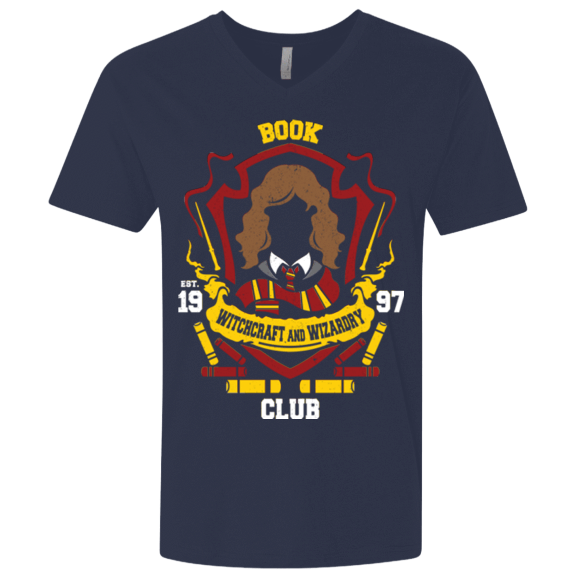 T-Shirts Midnight Navy / X-Small Book Club Men's Premium V-Neck