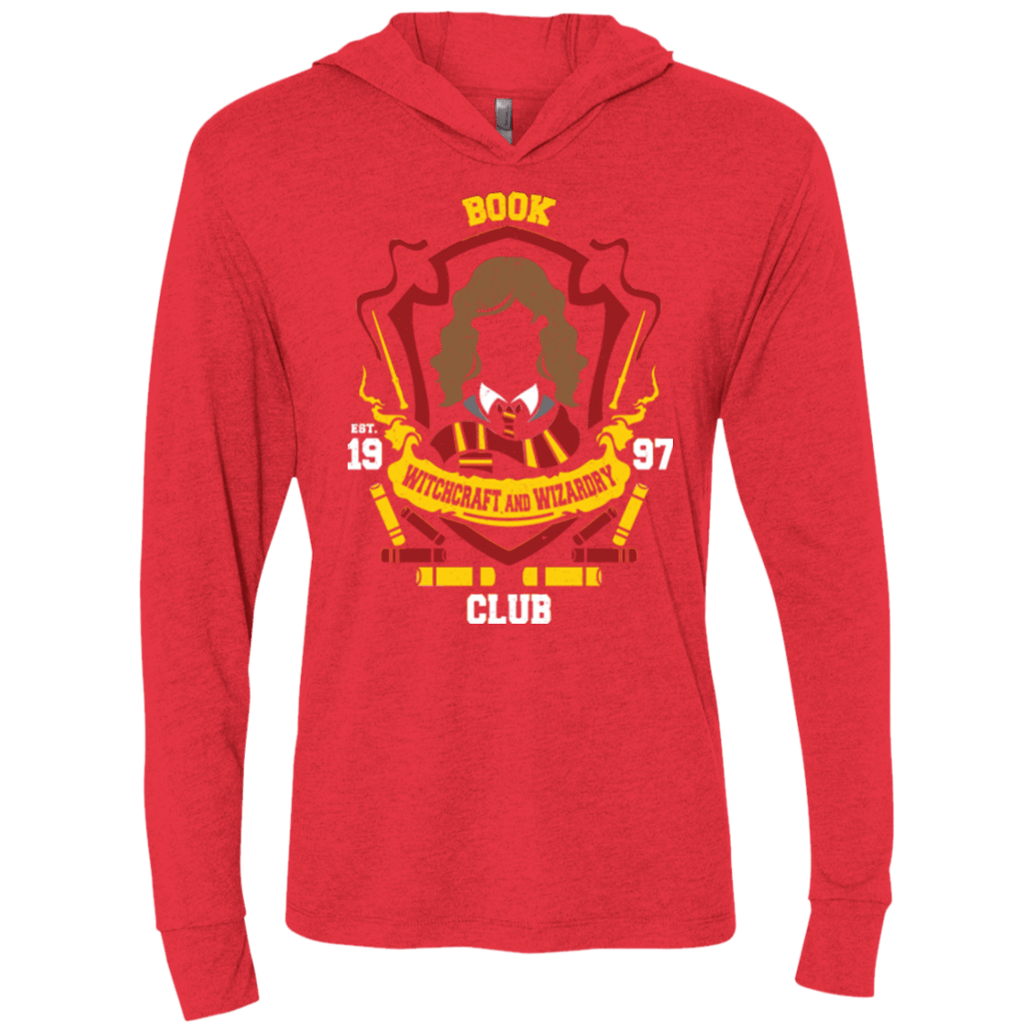 T-Shirts Vintage Red / X-Small Book Club Triblend Long Sleeve Hoodie Tee