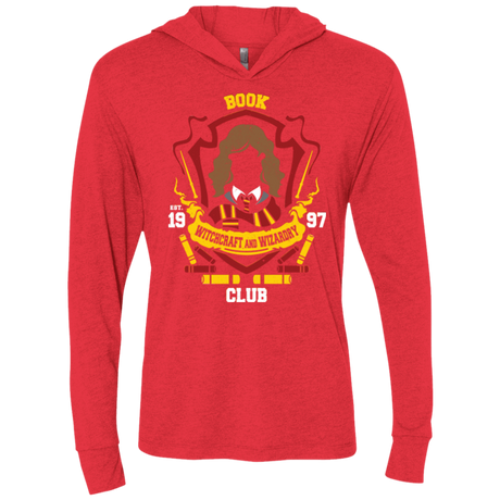 T-Shirts Vintage Red / X-Small Book Club Triblend Long Sleeve Hoodie Tee