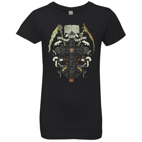 T-Shirts Black / YXS Book of Death Girls Premium T-Shirt