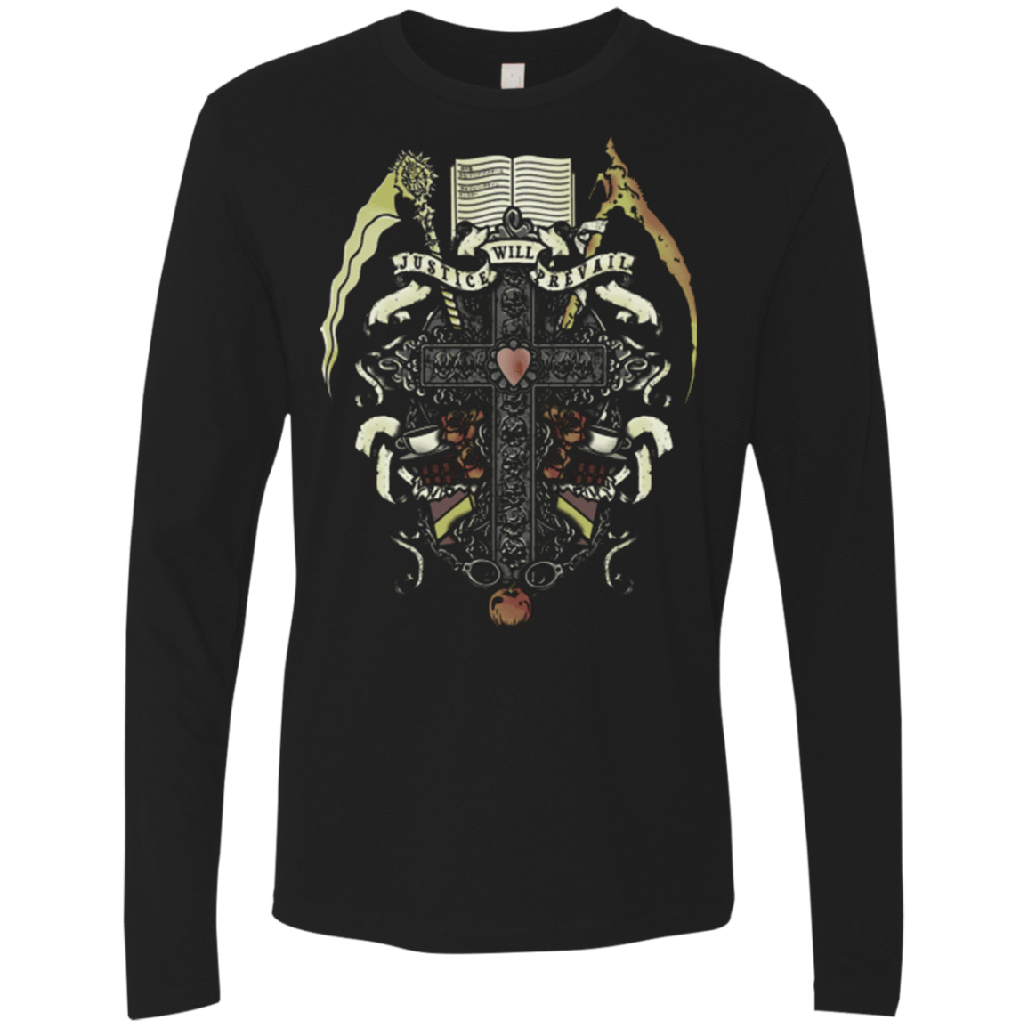 T-Shirts Black / Small Book of Death Men's Premium Long Sleeve