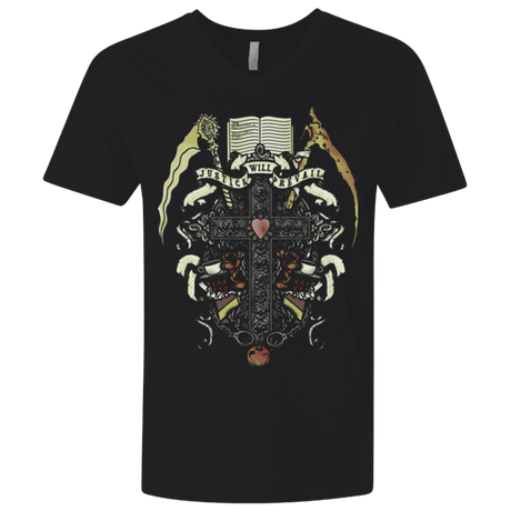 T-Shirts Black / X-Small Book of Death Men's Premium V-Neck