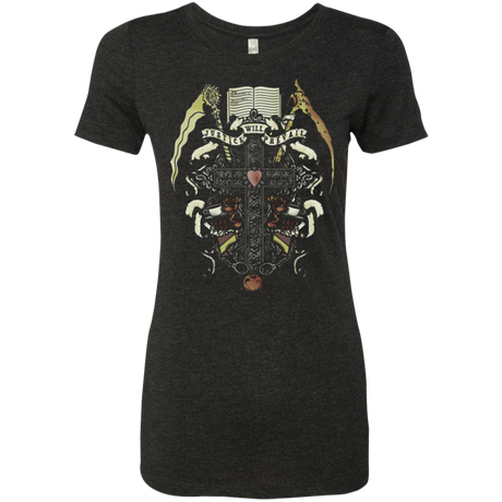 T-Shirts Vintage Black / Small Book of Death Women's Triblend T-Shirt