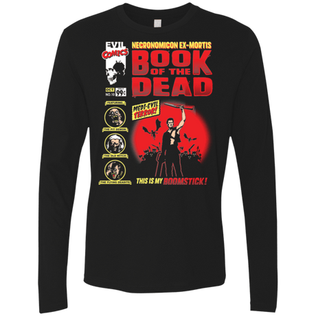 T-Shirts Black / Small Book Of The Dead Men's Premium Long Sleeve