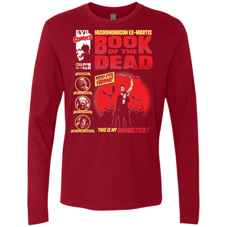 T-Shirts Cardinal / Small Book Of The Dead Men's Premium Long Sleeve