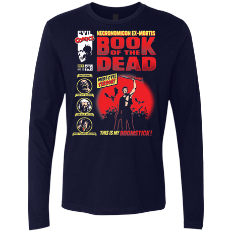 T-Shirts Midnight Navy / Small Book Of The Dead Men's Premium Long Sleeve