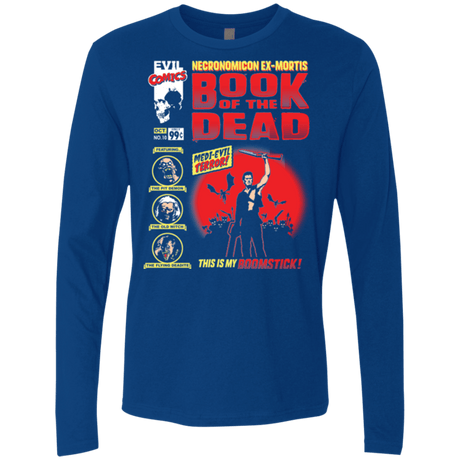T-Shirts Royal / Small Book Of The Dead Men's Premium Long Sleeve