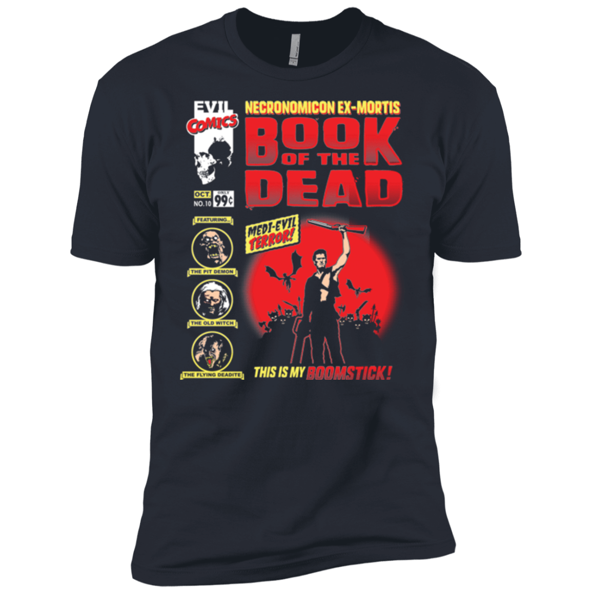 T-Shirts Indigo / X-Small Book Of The Dead Men's Premium T-Shirt