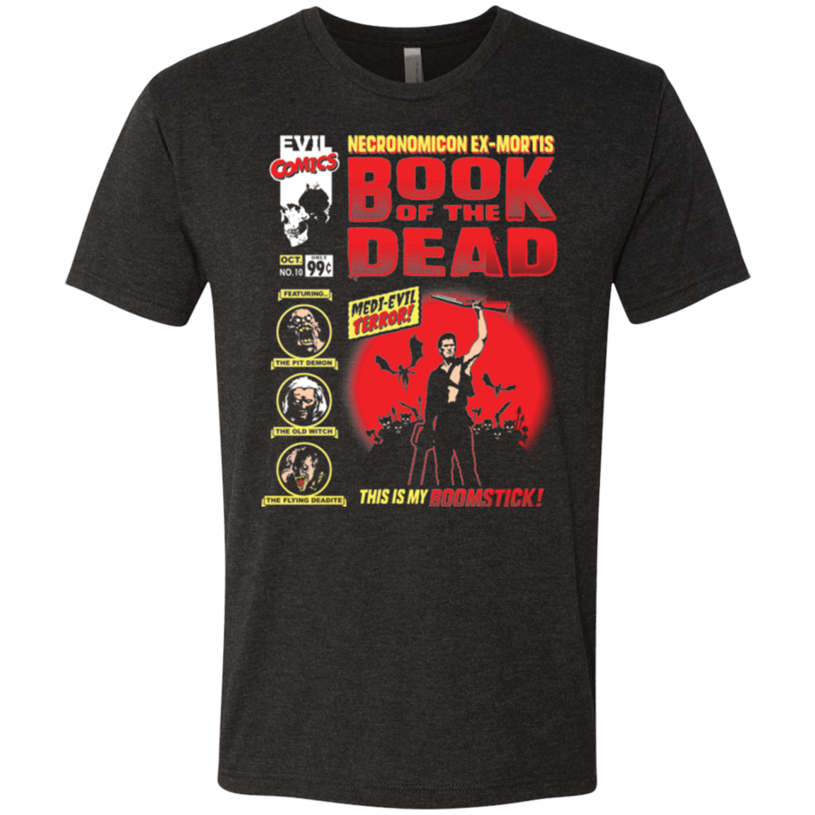 T-Shirts Vintage Black / Small Book Of The Dead Men's Triblend T-Shirt