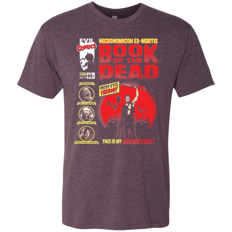 T-Shirts Vintage Purple / Small Book Of The Dead Men's Triblend T-Shirt