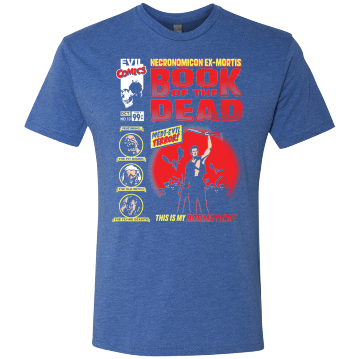 T-Shirts Vintage Royal / Small Book Of The Dead Men's Triblend T-Shirt