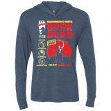 T-Shirts Indigo / X-Small Book Of The Dead Triblend Long Sleeve Hoodie Tee