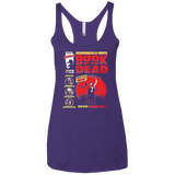 T-Shirts Purple / X-Small Book Of The Dead Women's Triblend Racerback Tank