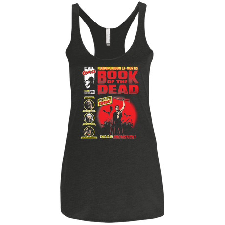 T-Shirts Vintage Black / X-Small Book Of The Dead Women's Triblend Racerback Tank