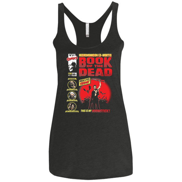 T-Shirts Vintage Black / X-Small Book Of The Dead Women's Triblend Racerback Tank