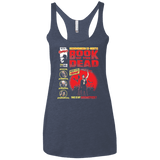 T-Shirts Vintage Navy / X-Small Book Of The Dead Women's Triblend Racerback Tank