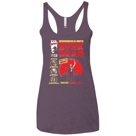 T-Shirts Vintage Purple / X-Small Book Of The Dead Women's Triblend Racerback Tank