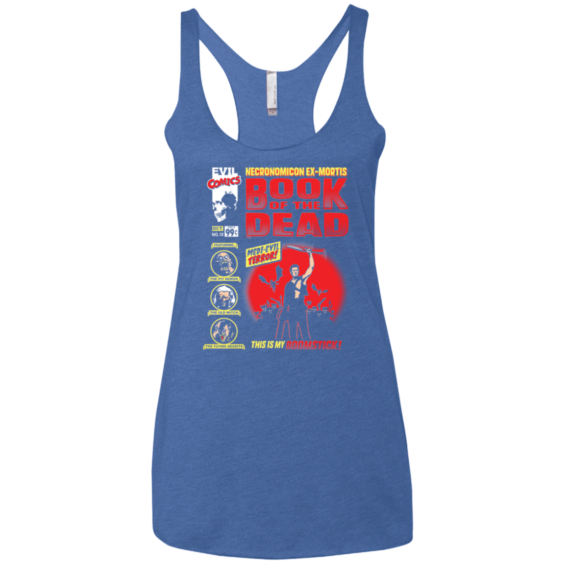 T-Shirts Vintage Royal / X-Small Book Of The Dead Women's Triblend Racerback Tank