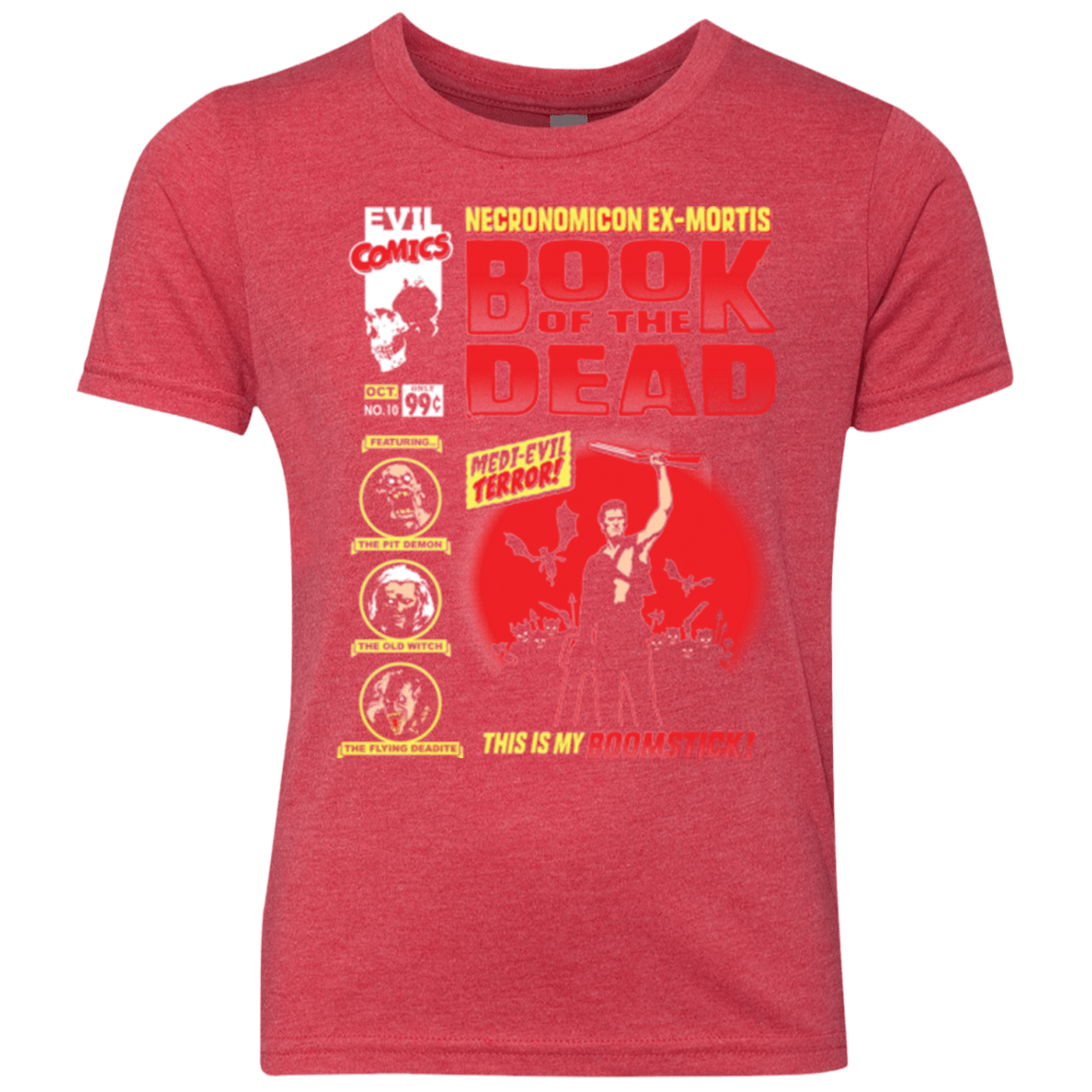 T-Shirts Vintage Red / YXS Book Of The Dead Youth Triblend T-Shirt