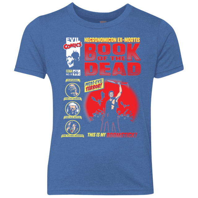T-Shirts Vintage Royal / YXS Book Of The Dead Youth Triblend T-Shirt