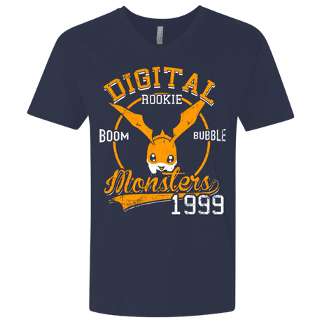 T-Shirts Midnight Navy / X-Small BOOM BUBBLE Men's Premium V-Neck