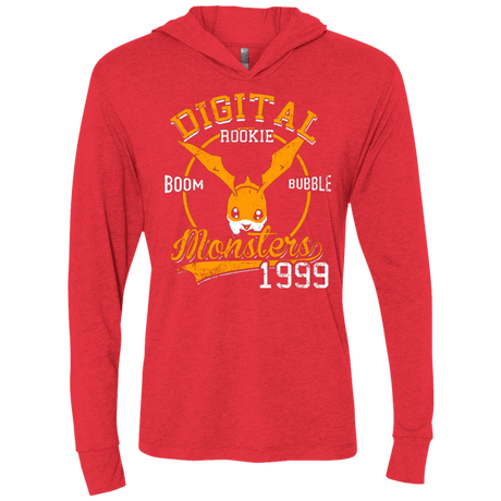 T-Shirts Vintage Red / X-Small BOOM BUBBLE Triblend Long Sleeve Hoodie Tee