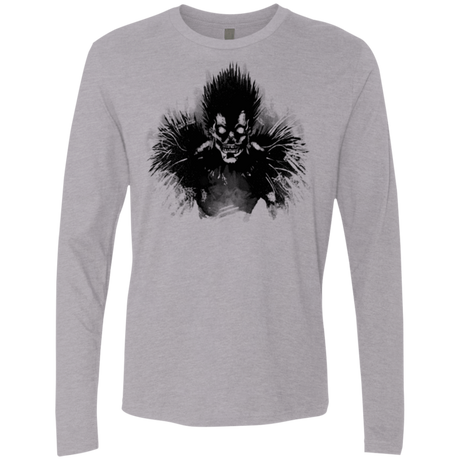 T-Shirts Heather Grey / Small Bored Shinigami Men's Premium Long Sleeve