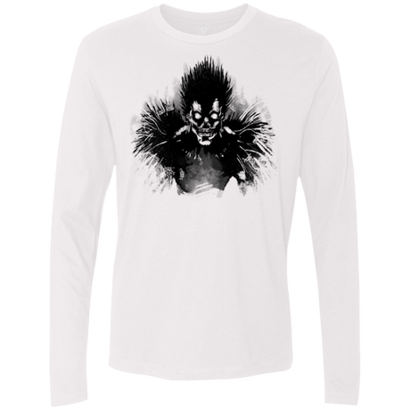 T-Shirts White / Small Bored Shinigami Men's Premium Long Sleeve
