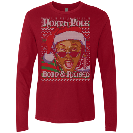 T-Shirts Cardinal / Small BORN AND RAISED Men's Premium Long Sleeve