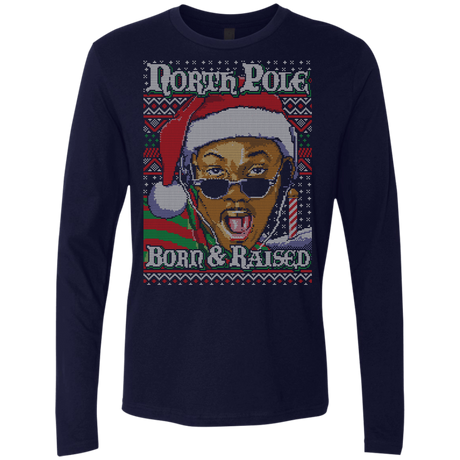 T-Shirts Midnight Navy / Small BORN AND RAISED Men's Premium Long Sleeve