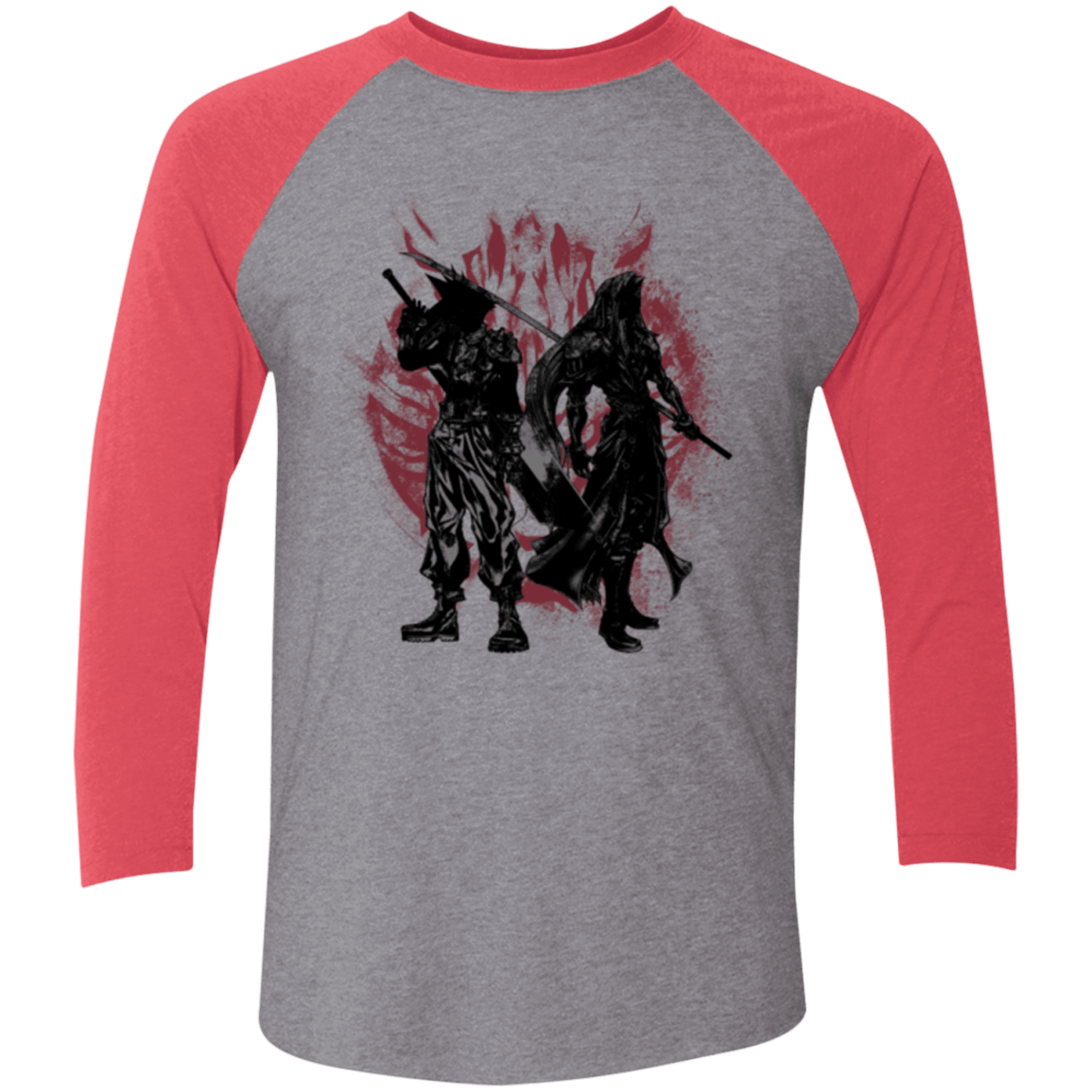 T-Shirts Premium Heather/ Vintage Red / X-Small Born Enemies Men's Triblend 3/4 Sleeve