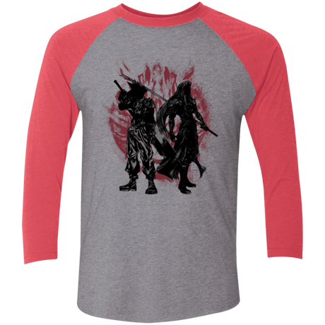 T-Shirts Premium Heather/ Vintage Red / X-Small Born Enemies Men's Triblend 3/4 Sleeve