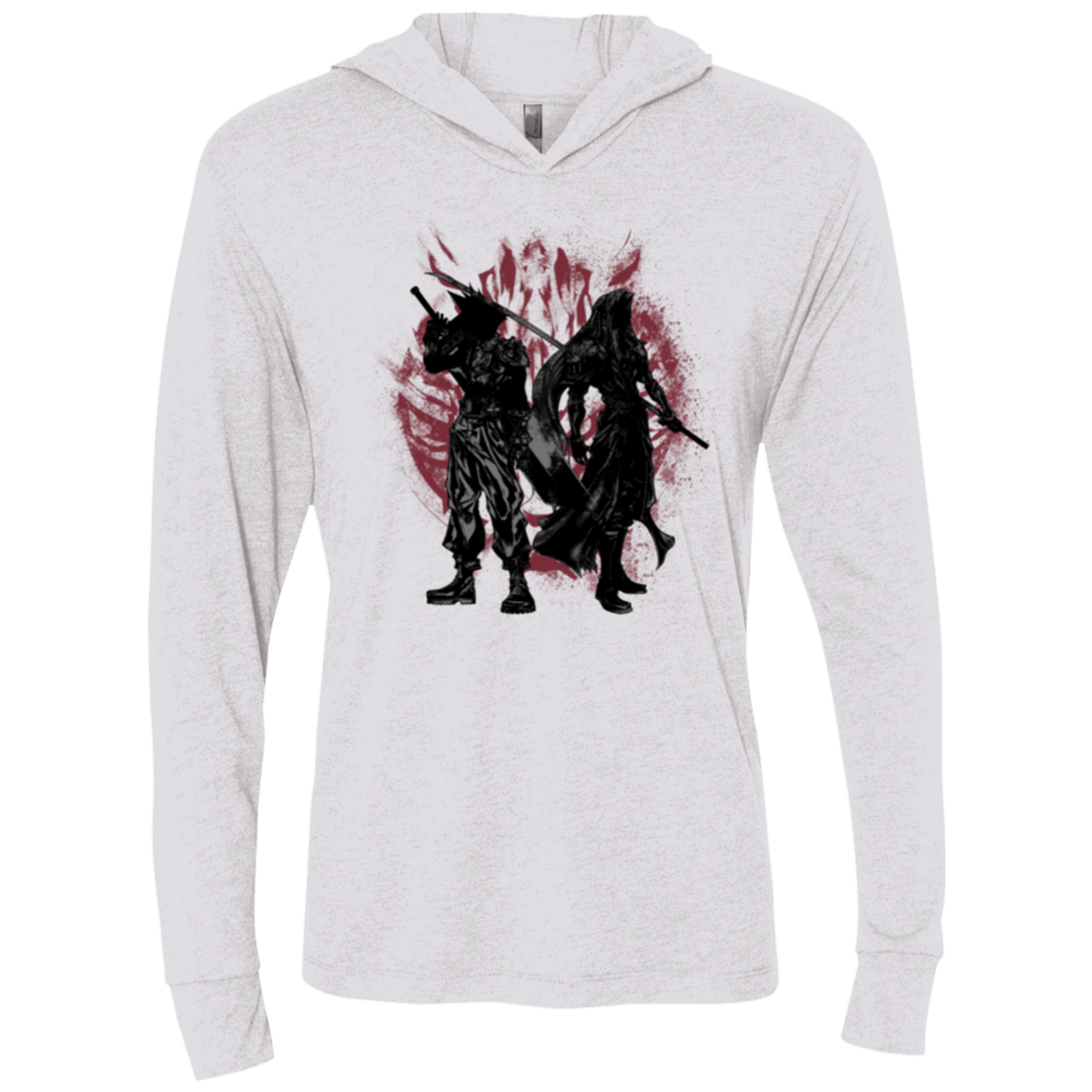 T-Shirts Heather White / X-Small Born Enemies Triblend Long Sleeve Hoodie Tee