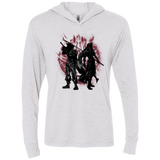 T-Shirts Heather White / X-Small Born Enemies Triblend Long Sleeve Hoodie Tee
