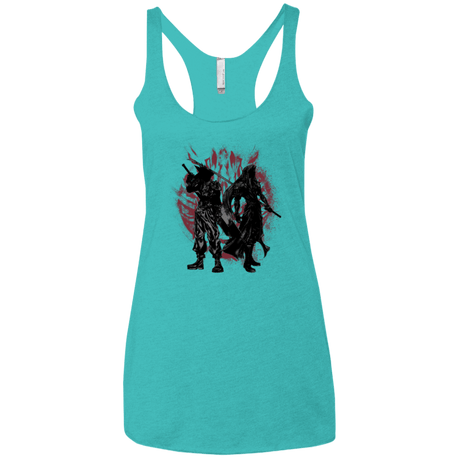 T-Shirts Tahiti Blue / X-Small Born Enemies Women's Triblend Racerback Tank