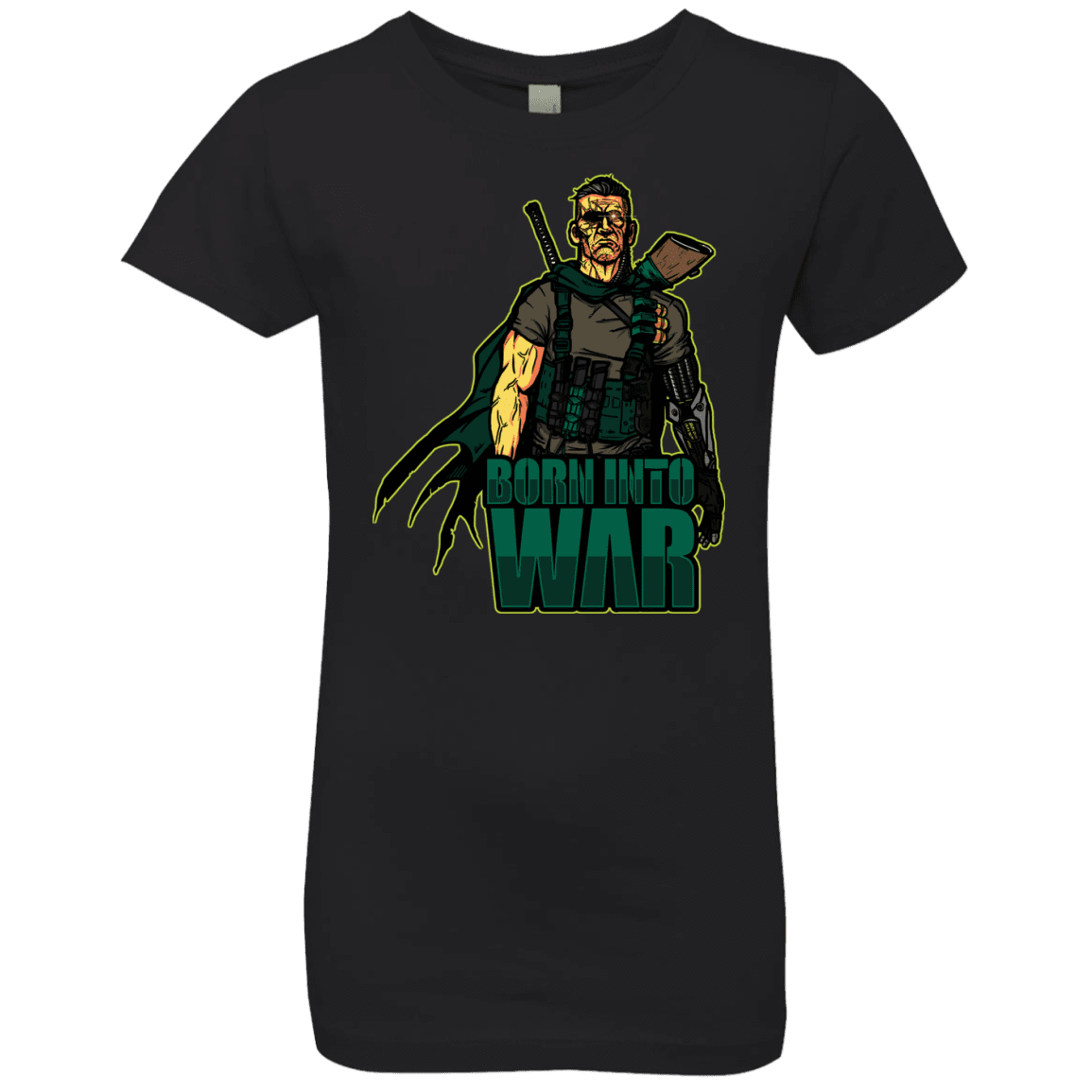 T-Shirts Black / YXS Born Into War Girls Premium T-Shirt