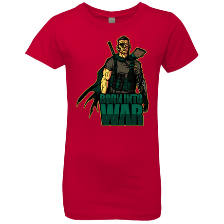 T-Shirts Red / YXS Born Into War Girls Premium T-Shirt