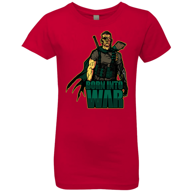 T-Shirts Red / YXS Born Into War Girls Premium T-Shirt