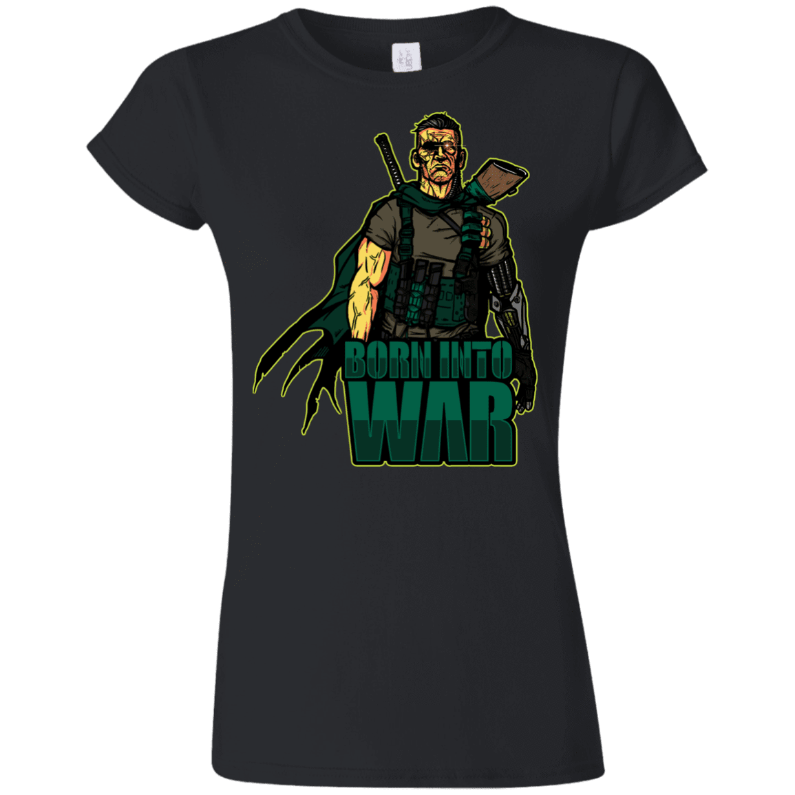 T-Shirts Black / S Born Into War Junior Slimmer-Fit T-Shirt