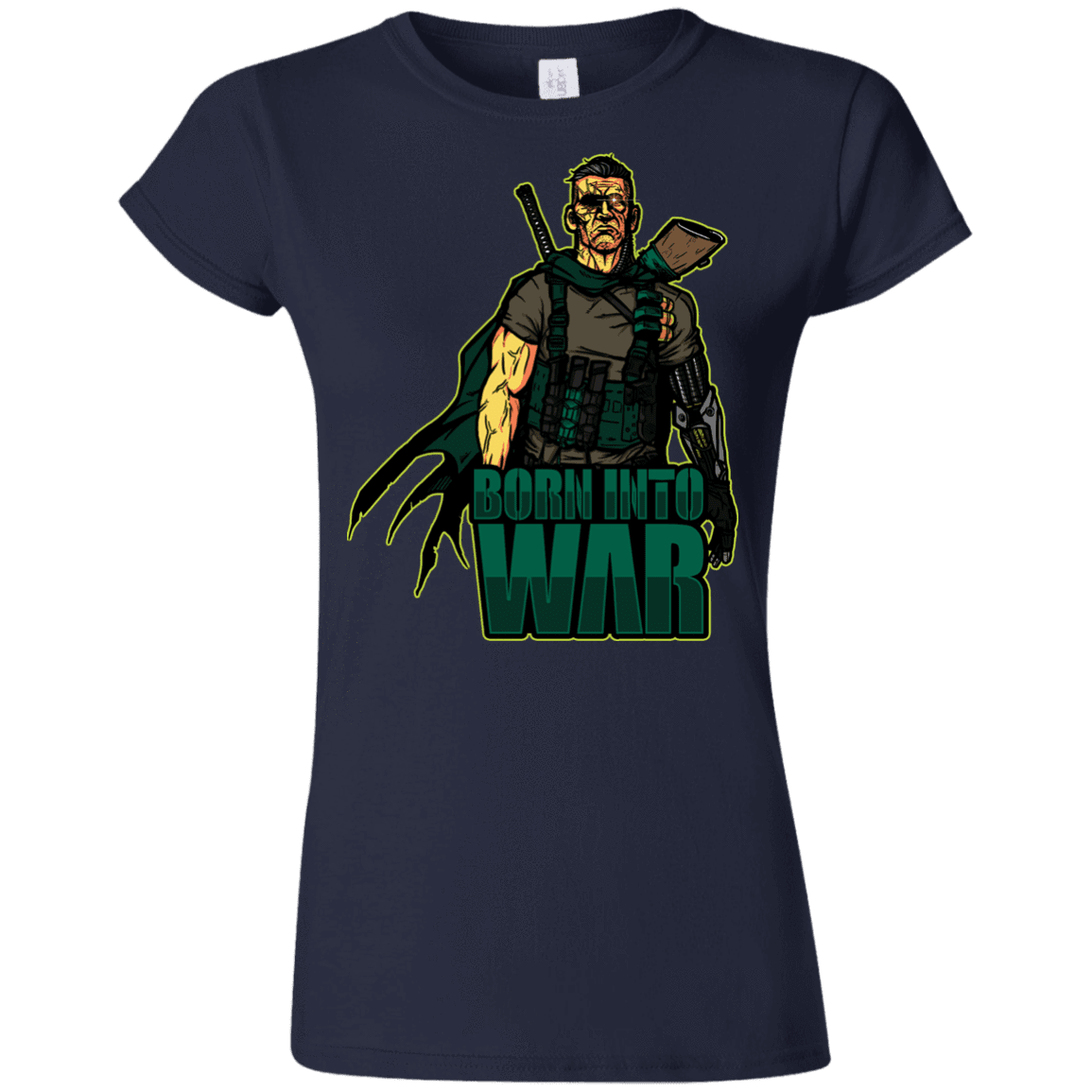 T-Shirts Navy / S Born Into War Junior Slimmer-Fit T-Shirt