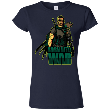 T-Shirts Navy / S Born Into War Junior Slimmer-Fit T-Shirt