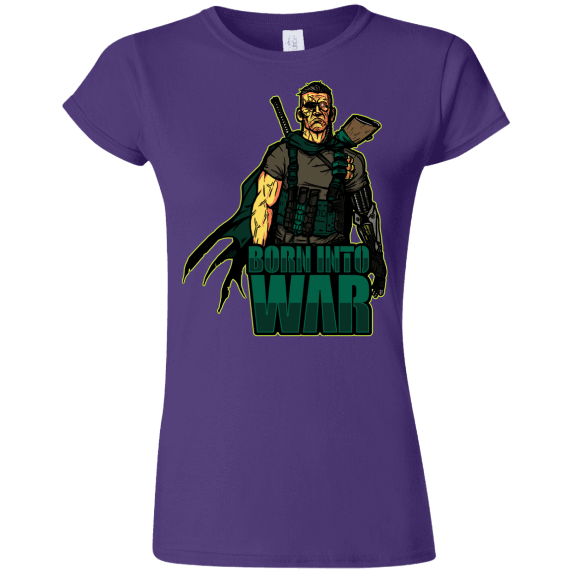 T-Shirts Purple / S Born Into War Junior Slimmer-Fit T-Shirt