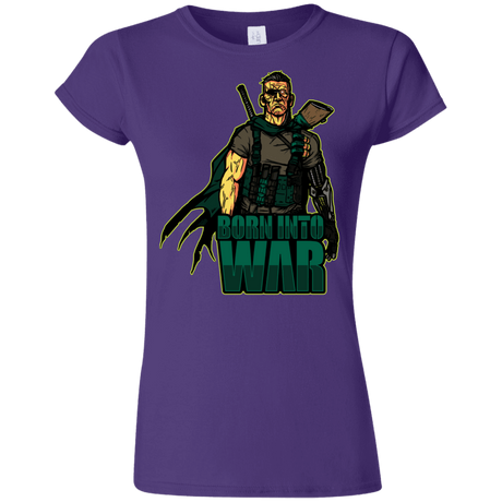 T-Shirts Purple / S Born Into War Junior Slimmer-Fit T-Shirt