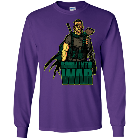 T-Shirts Purple / S Born Into War Men's Long Sleeve T-Shirt